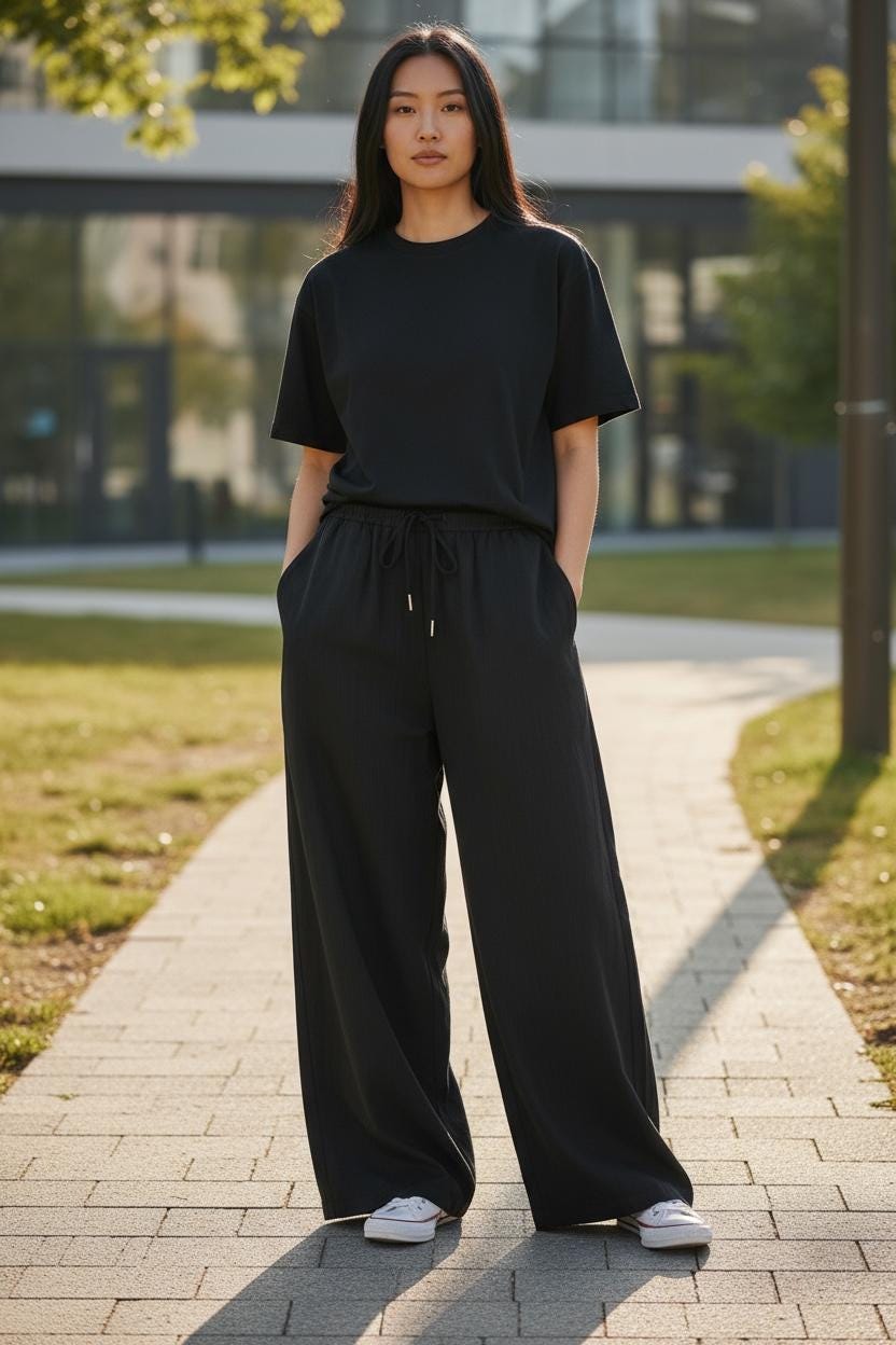 100% Linen Wide Leg Pants