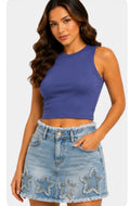 Star Denim Skirt