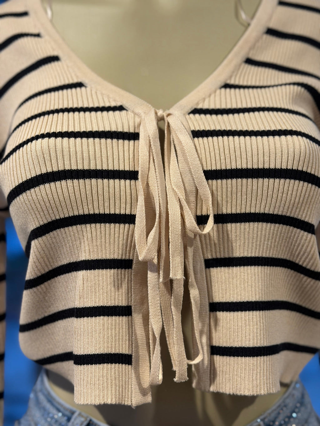 Elyte Chic Blouse - Beige & Black