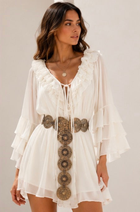 Ruffle Mini Dress