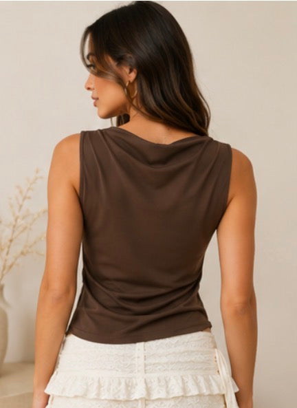 Aria Cowl Neck Tank