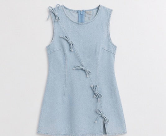 Star Denim Mini Dress