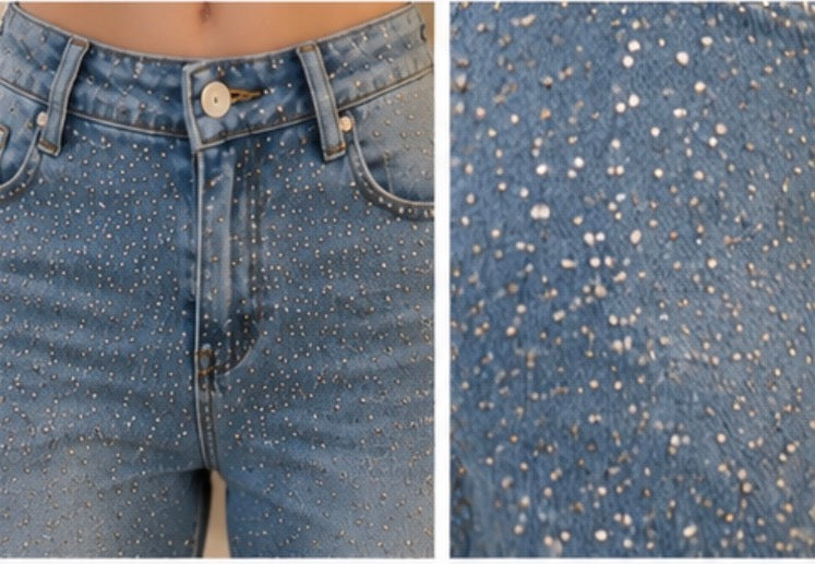 Azul  Rhinestone Wide Leg