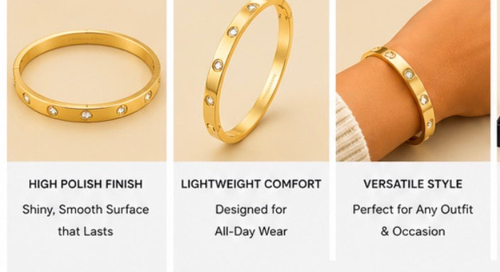 Crystal Bangle Bracelet