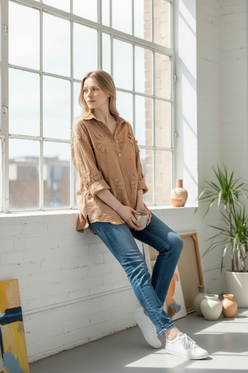 Elyte Chic Blouse - Brown