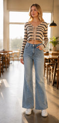 Azul  Rhinestone Wide Leg
