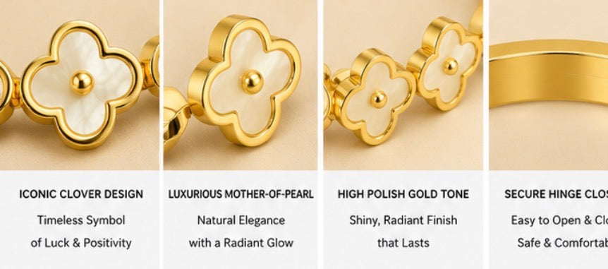 White  Clover Bracelet