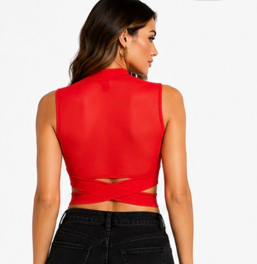 Bella Mesh Top