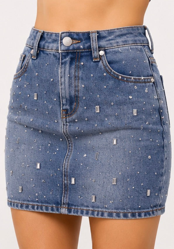 Star Denim Skirt (Copy)
