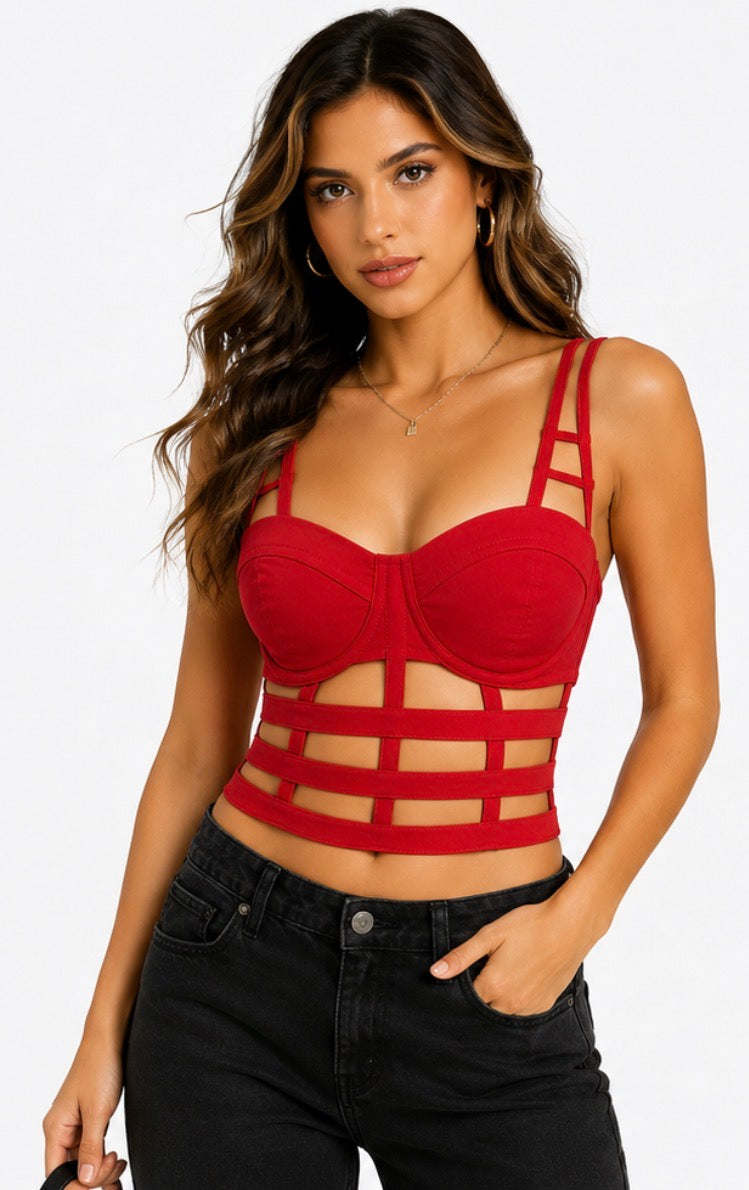 Phoenix Cage Crop Top