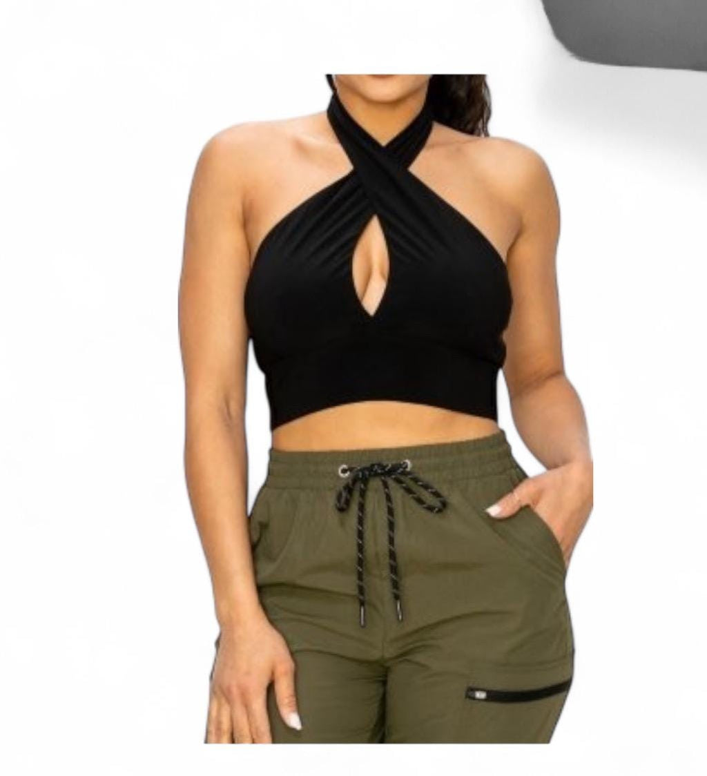 Crop top sleeveless, summer wear, casual tops, knotted style