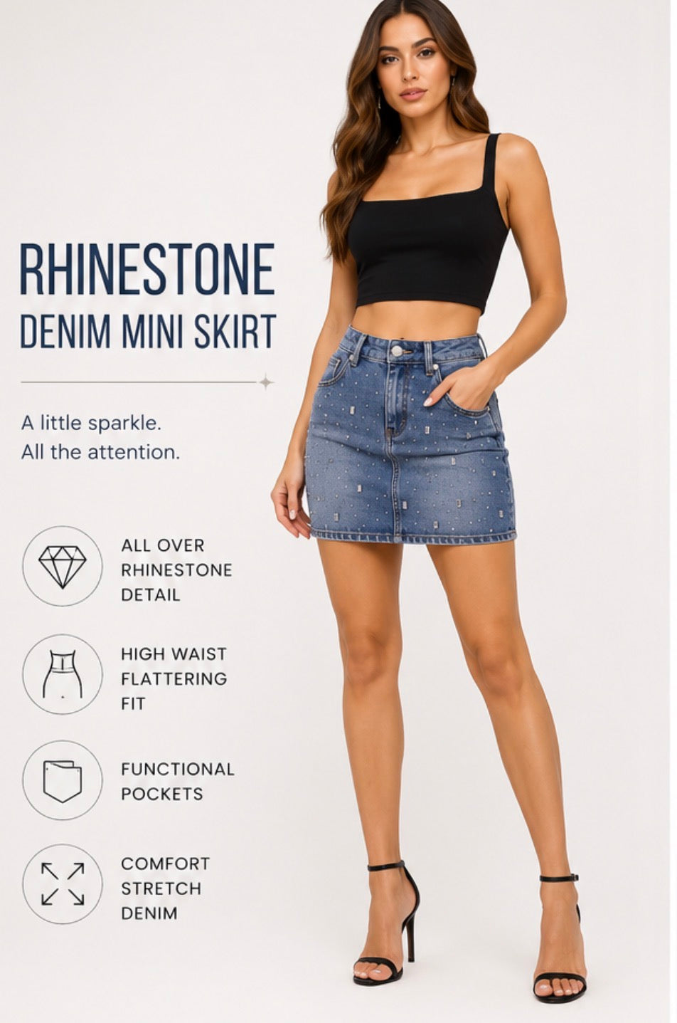 Star Denim Skirt (Copy)