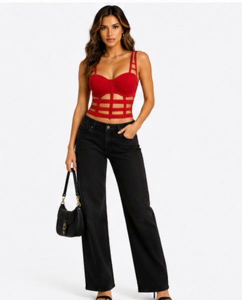 Phoenix Cage Crop Top