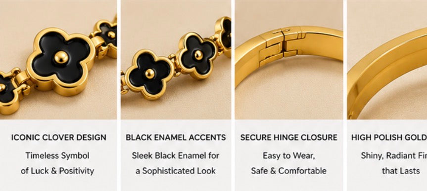 Black  Clover Bracelet