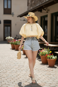 Pouf Sleeve Blouse