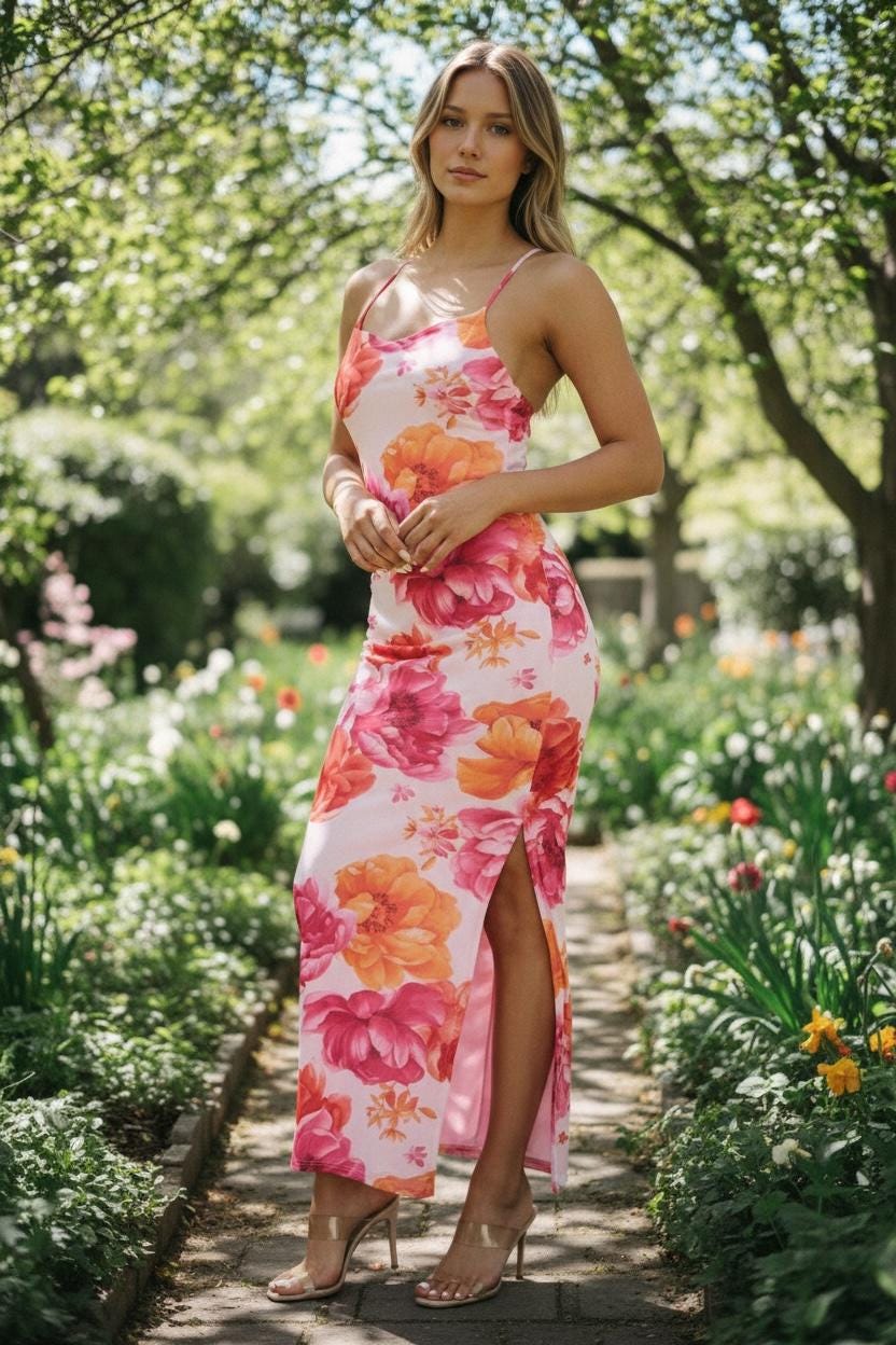 Maxy  Dress pink floral dress