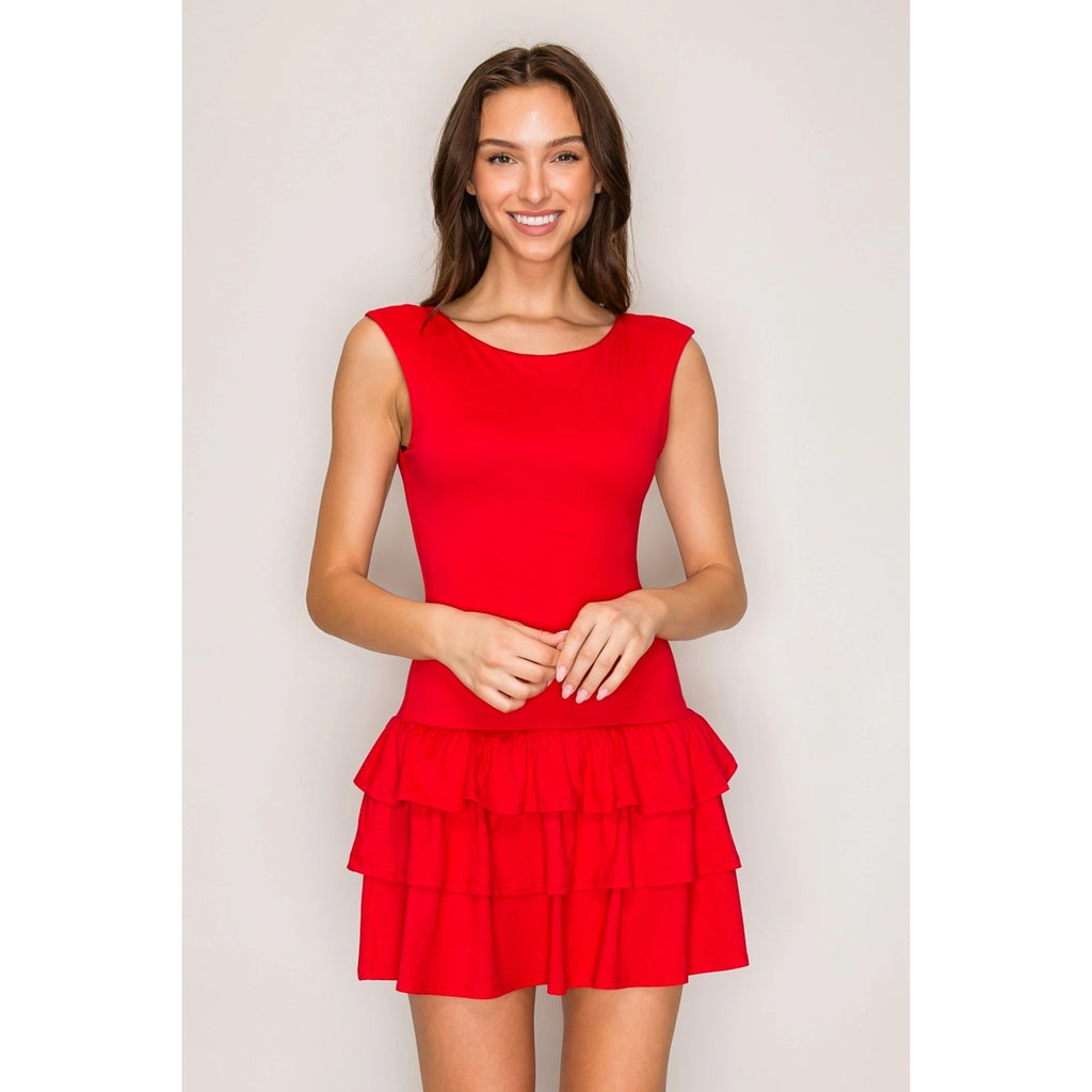 Open-Back Mini Dress