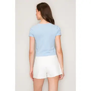 Short Sleeve Crew Neck Tee